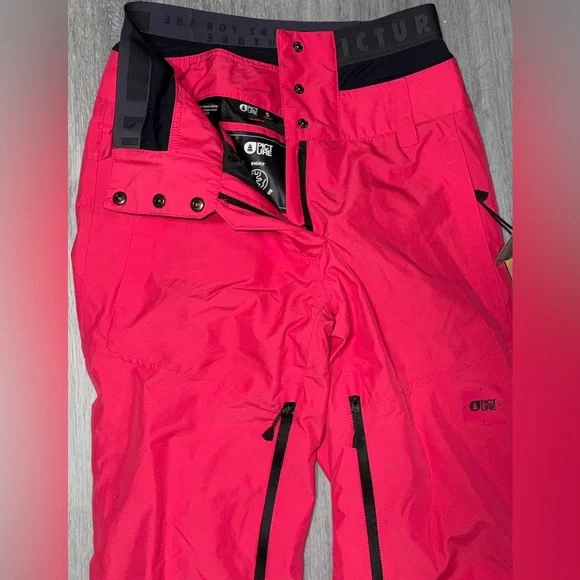 Women's Pink and Tan Ski Jacket - Picture 7 of 14